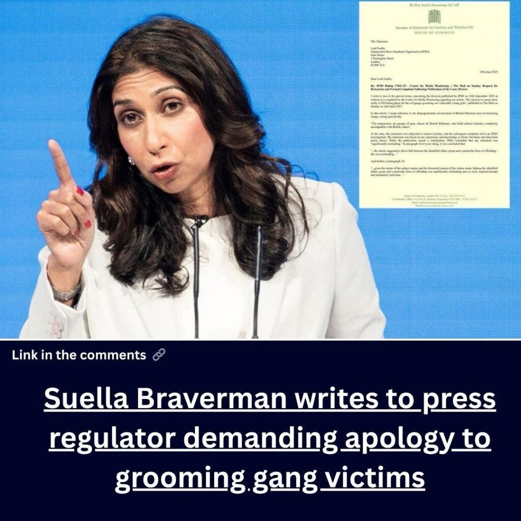 suella-braverman-writes-to-press-regulator-demanding-apology-to-grooming-gang-victims