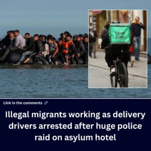 illegal-migrants-working-as-delivery-drivers-arrested-after-huge-police-raid-on-asylum-hotel