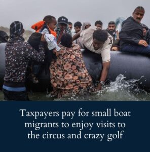 taxpayers-pay-for-small-boat-migrants-to-enjoy-visits-to-the-circus-and-crazy-golf