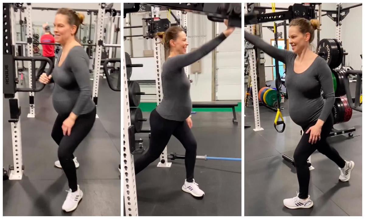 hilary-swank-demonstrates-her-“strength-of-three”-during-a-pregnancy-workout