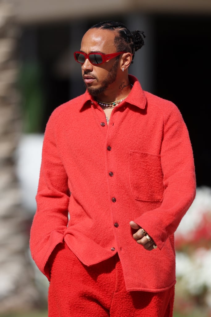 before-the-bahrain-grand-prix,-lewis-hamilton-sports-a-knitted-co-ord,-and-we’re-sweating-for-him