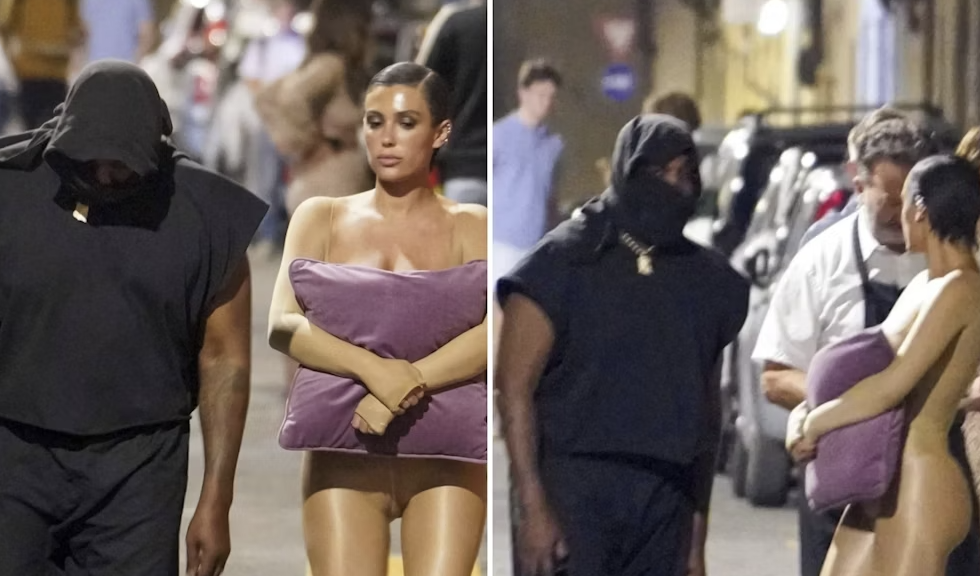 kanye-west’s-wife-was-sleeping-when-her-husband-woke-her-up,-so-she-conveniently-grabbed-a-pillow-instead-of-getting-dressed