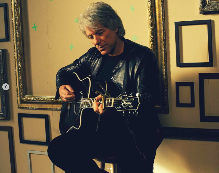 Jon Bon Jovi posing with a guitar posted on February 18, 2021 | Source: Instagram/jonbonjovi