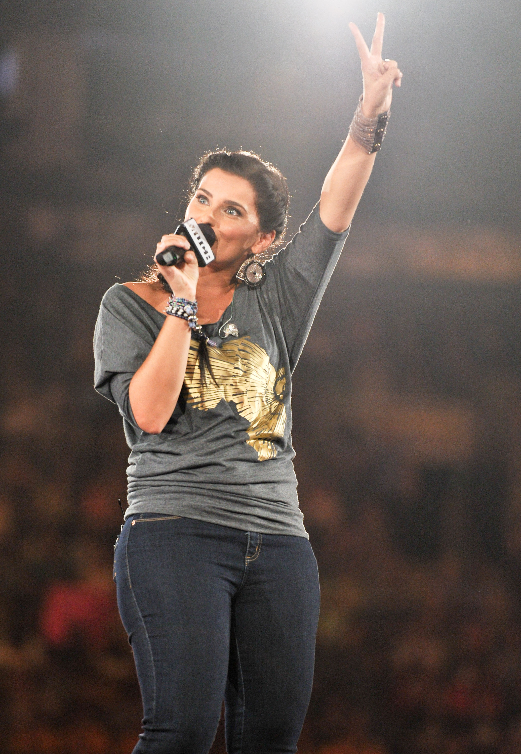 The singer performs at Free The Children's We Day on September 27, 2011, in Toronto, Canada. | Source: Getty Images