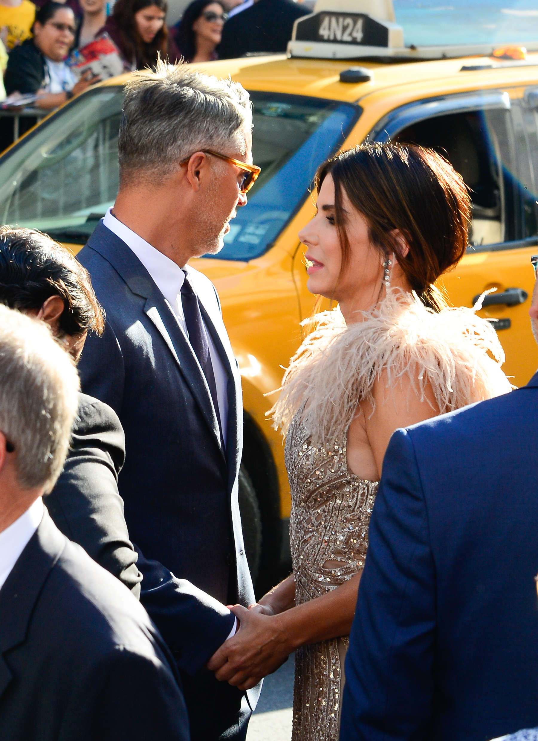 Sandra Bullock and Bryan Randall in Midtown, New York City, on June 5, 2018 | Source: Getty Images