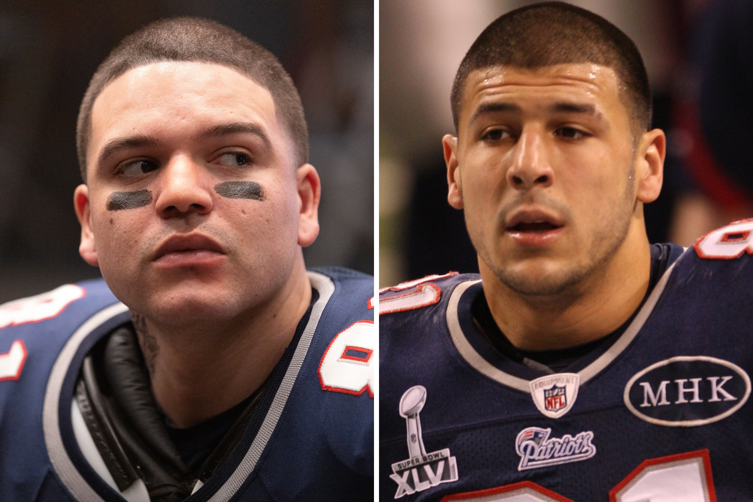 Josh Rivera and Aaron Hernandez 