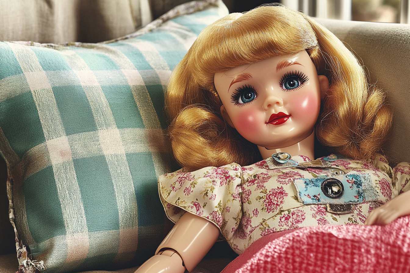 A doll on a sofa | Source: Midjourney