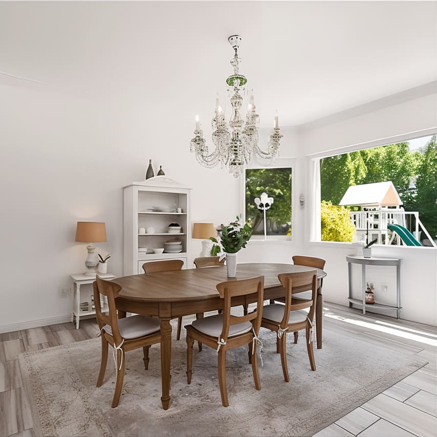 Dining Area in Morris Chestnut's California Home