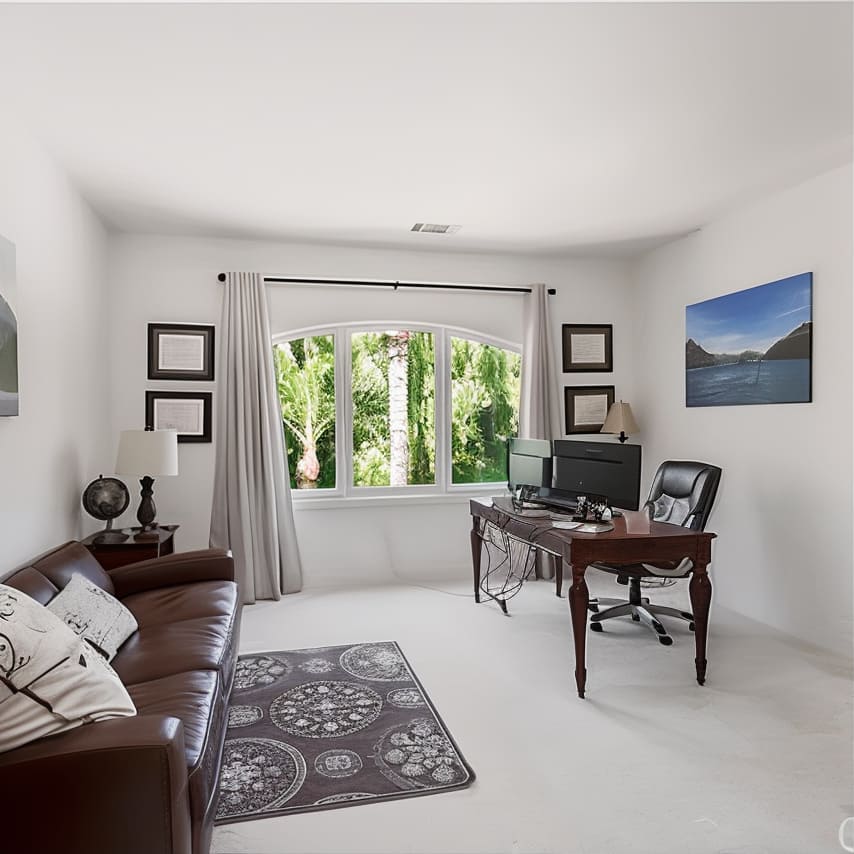 Office in Morris Chestnut's California Home