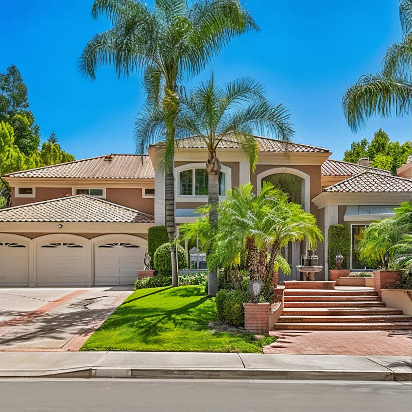 Front of Morris Chestnut's California Home