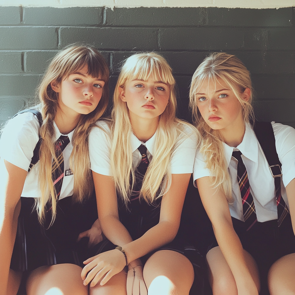 Three teenage girls | Source: Midjourney