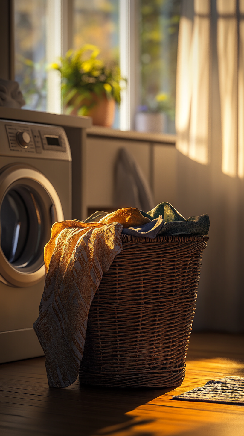 A washing basket | Source: Midjourney