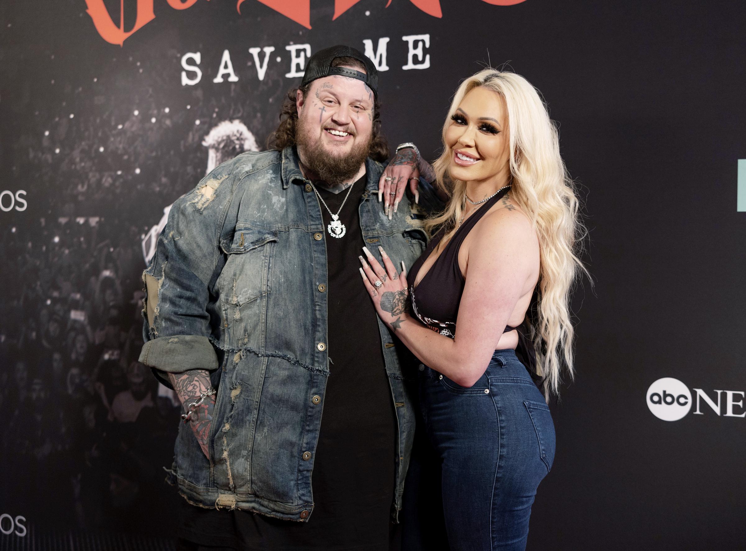 Jelly Roll and Bunnie Xo attend the "Jelly Roll: Save Me" Documentary World Premiere in Nashville, Tennessee, on May 30, 2023 | Source: Getty Images