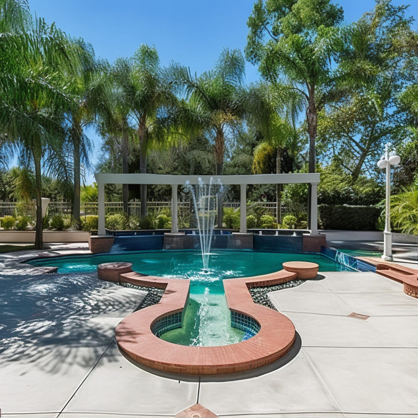 Pool of Morris Chestnut's California Home