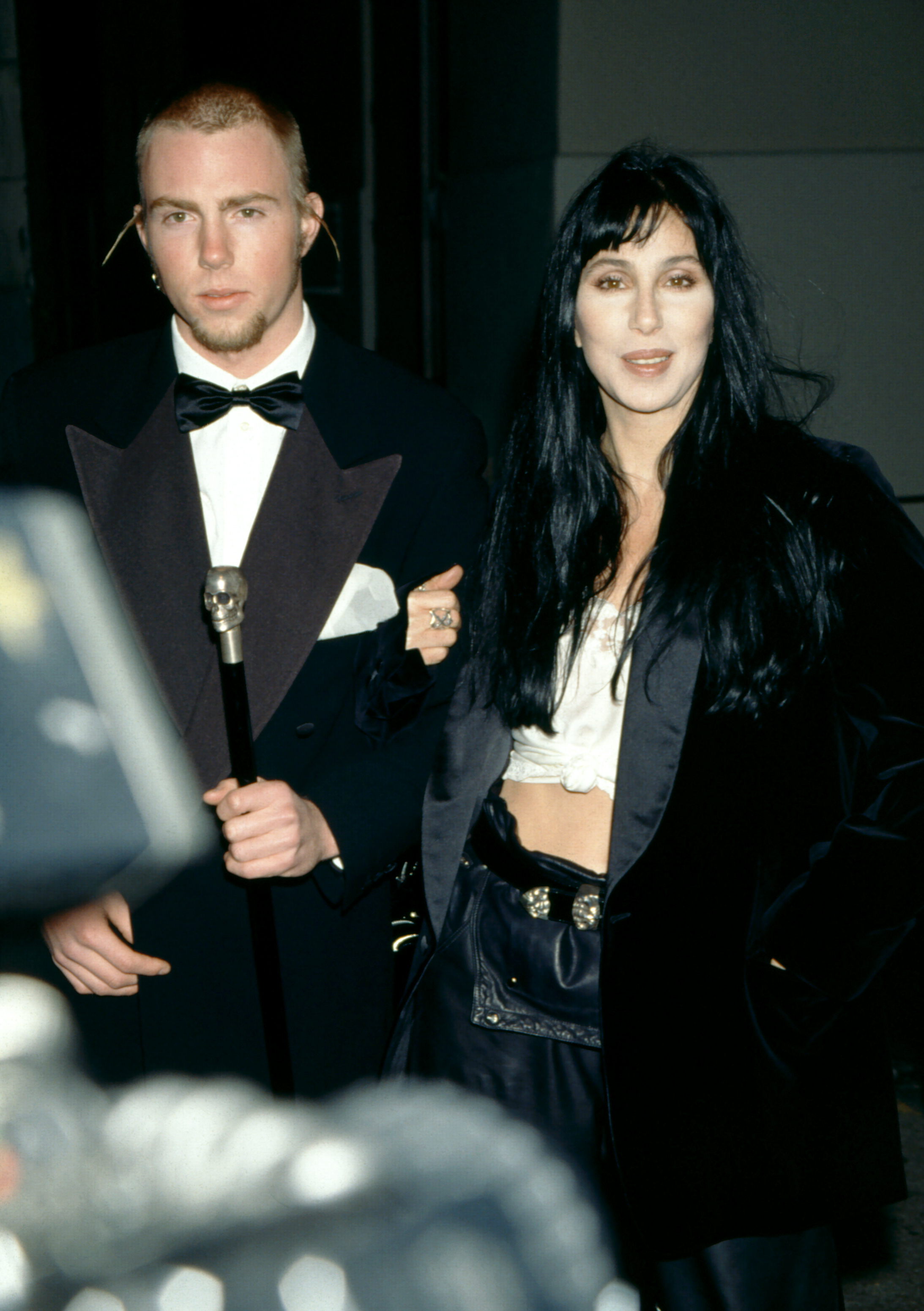 Elijah Blue Allman and Cher attend the 5th Annual Fire and Ice Ball to Benefit Revlon UCLA Women Cancer Center in Century City, California, on December 7, 1994 | Source: Getty Images