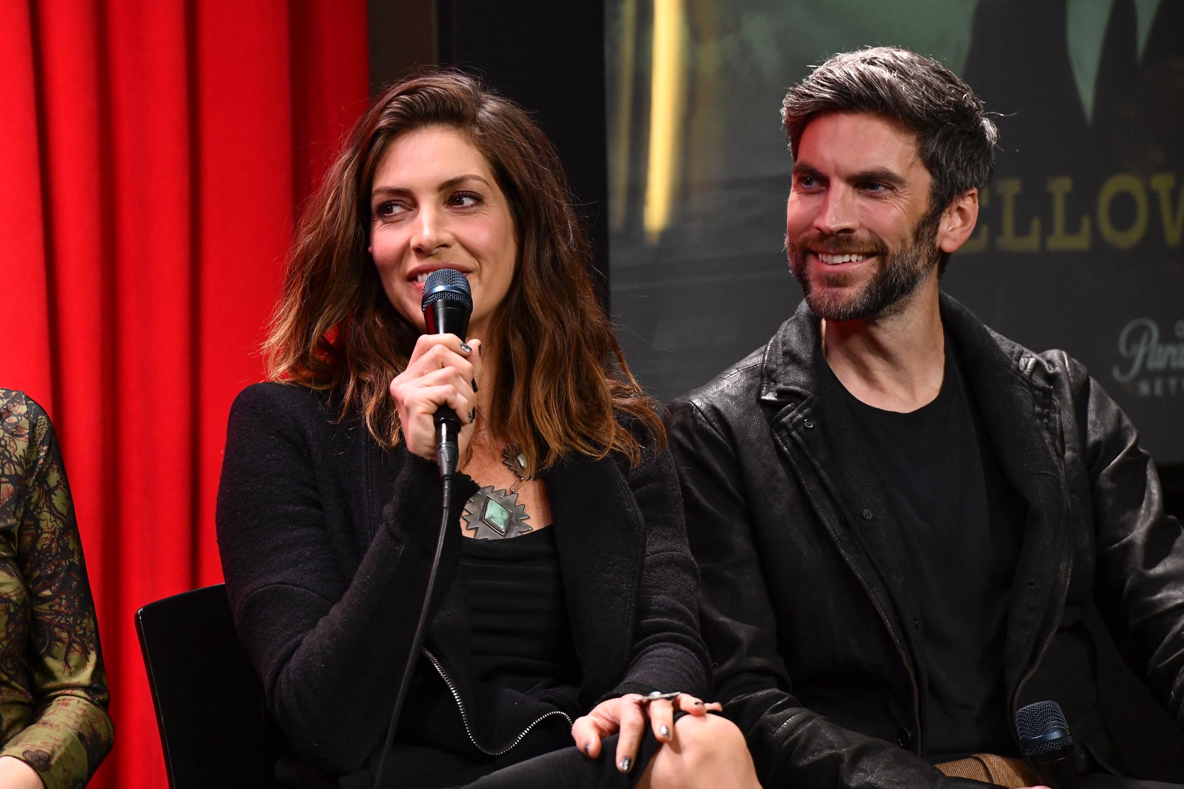 Dawn Olivieri (Beth Atwood) and Wes Bentley (Jamie Dutton) attend Paramount Network's 