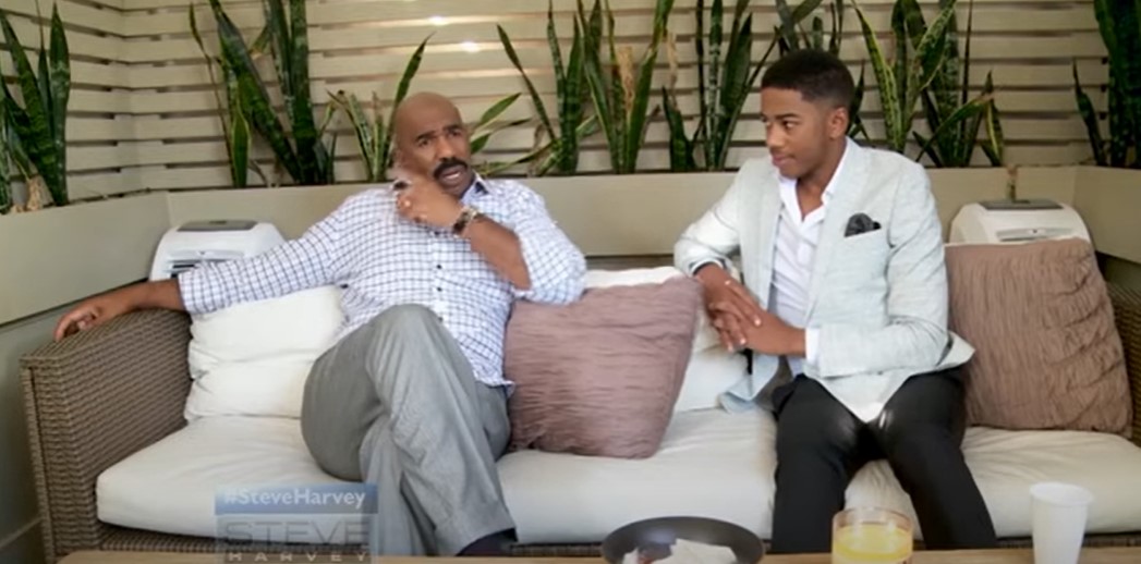 Steve and Wynton Harvey bonding in a post uploaded on September 16, 2015 | Source: YouTube/Steve TV Show