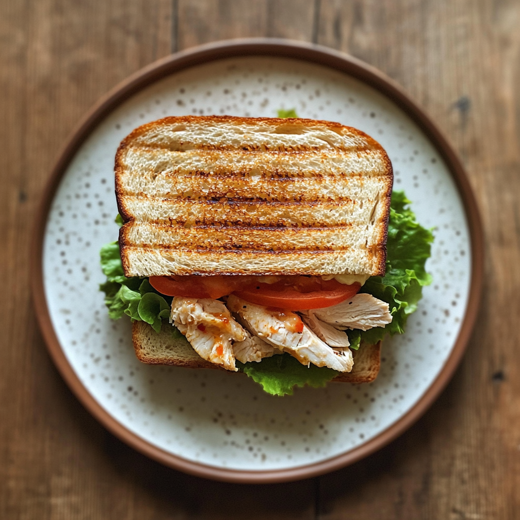 A sandwich on a plate | Source: Midjourney