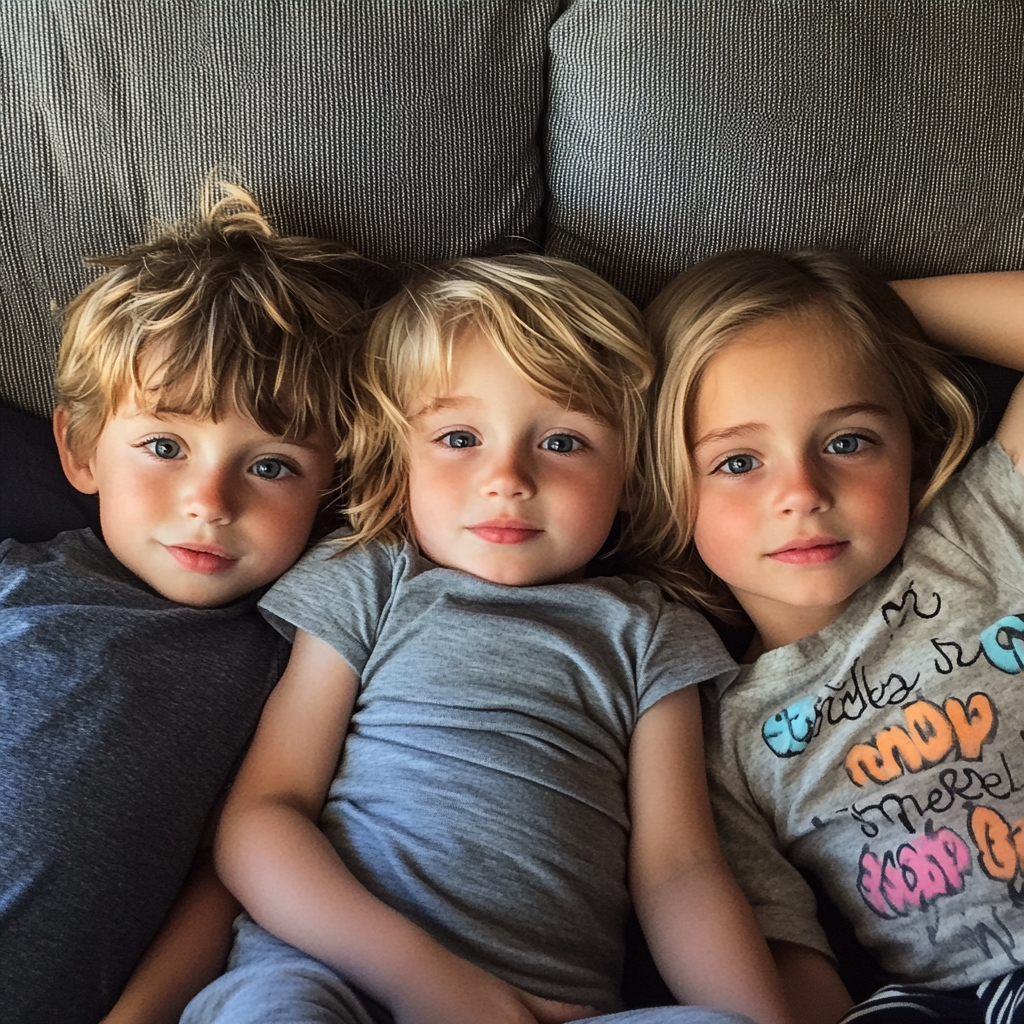 Three little kids | Source: Midjourney