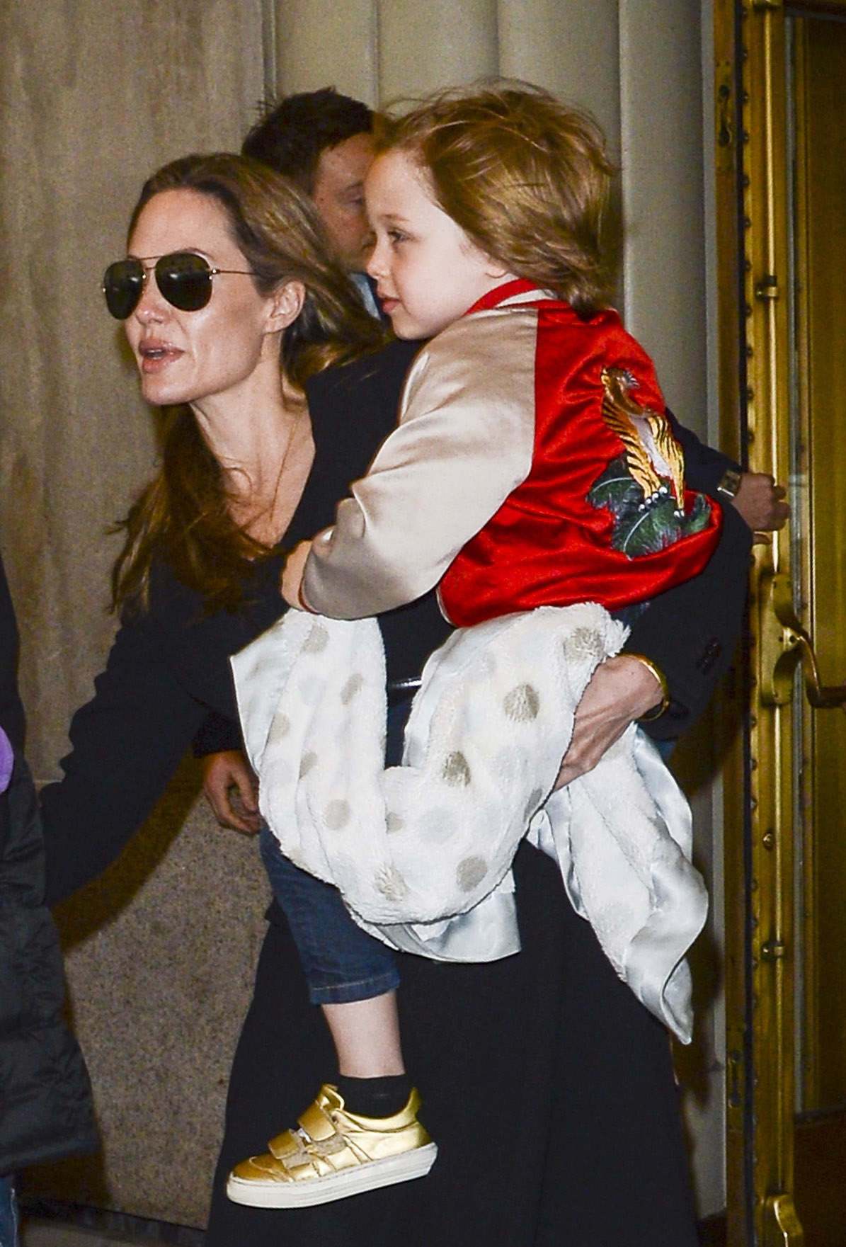 Angelina Jolie and Knox Jolie-Pitt spotted in New York City on April 5, 2013 | Source: Getty Images