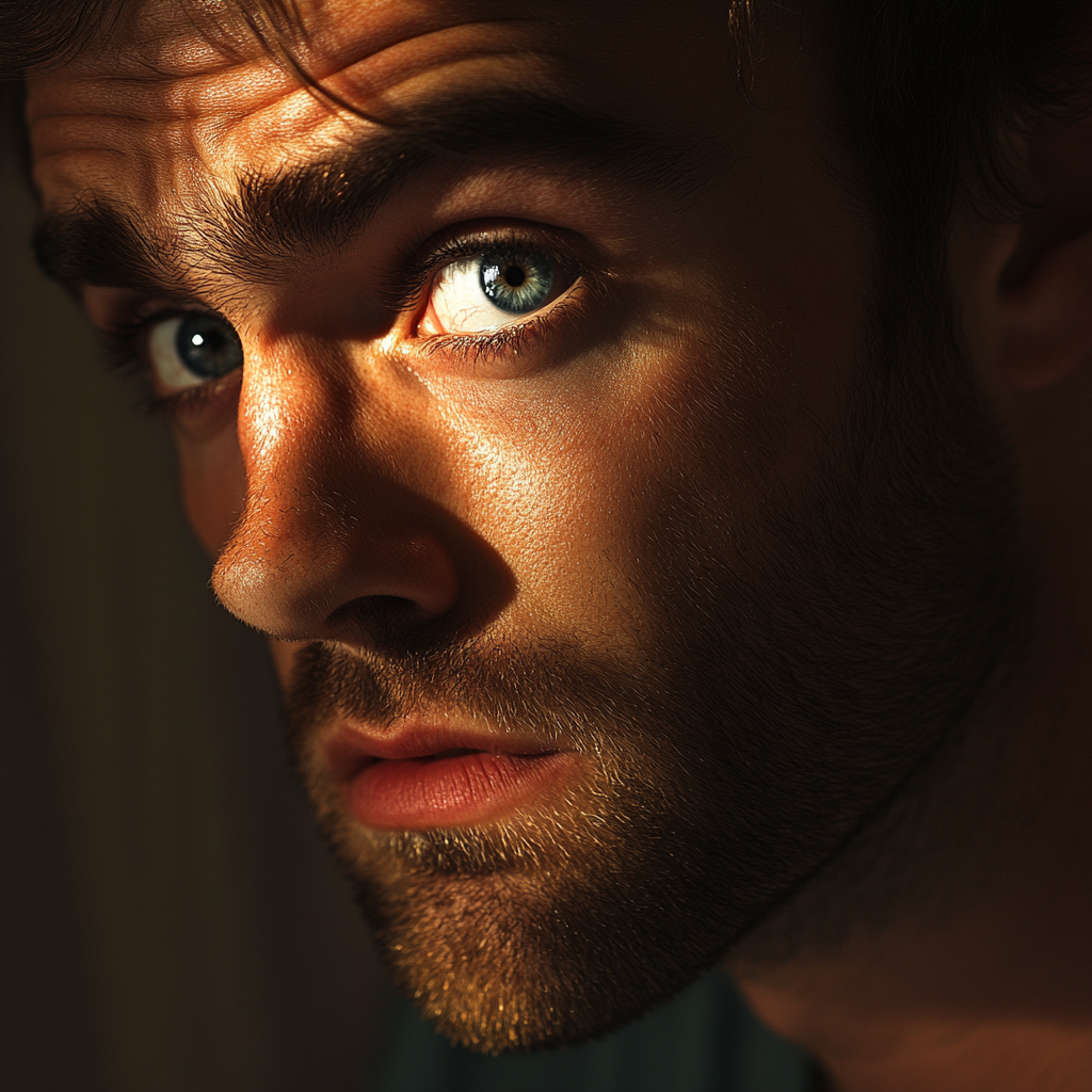 Close-up shot of a man | Source: Midjourney