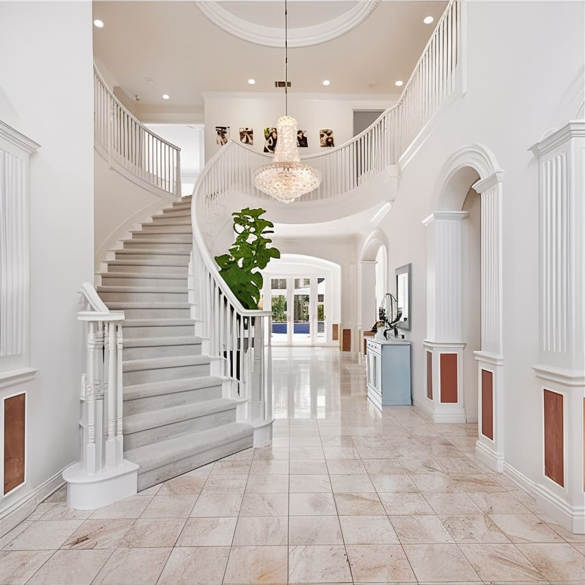 Entryway in Morris Chestnut's California Home