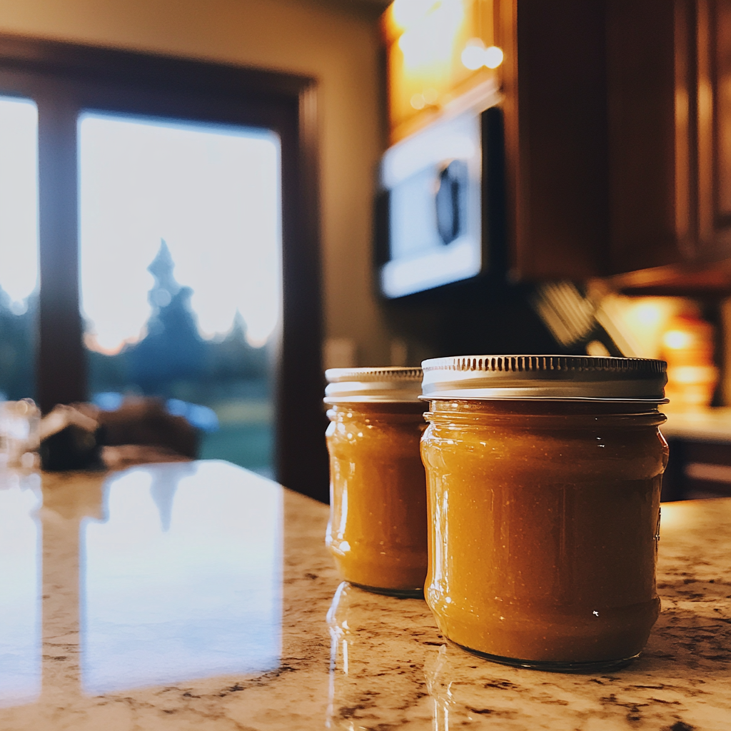 Jars of baby food | Source: Midjourney