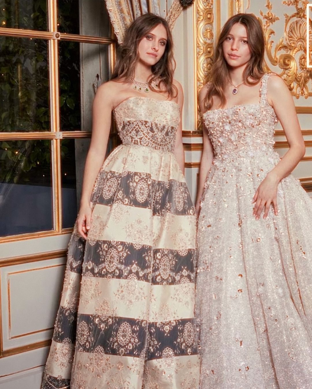 Lucia Sofia Ponti and a friend at the 2024 Le Bal des Débutantes in Paris, from a post dated December 2, 2024 | Source: Instagram/sashaalexander