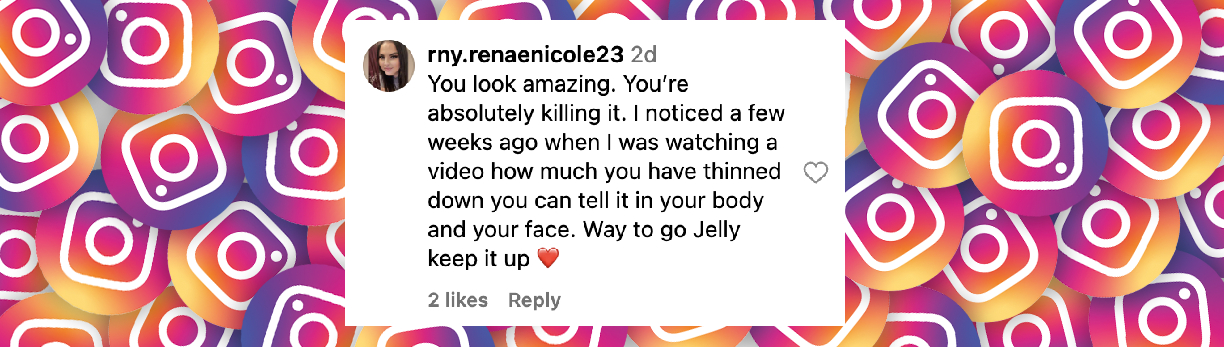 A netizen's remark about Jelly Roll's health journey, posted on October 2, 2024 | Source: Instagram.com/jellyroll615