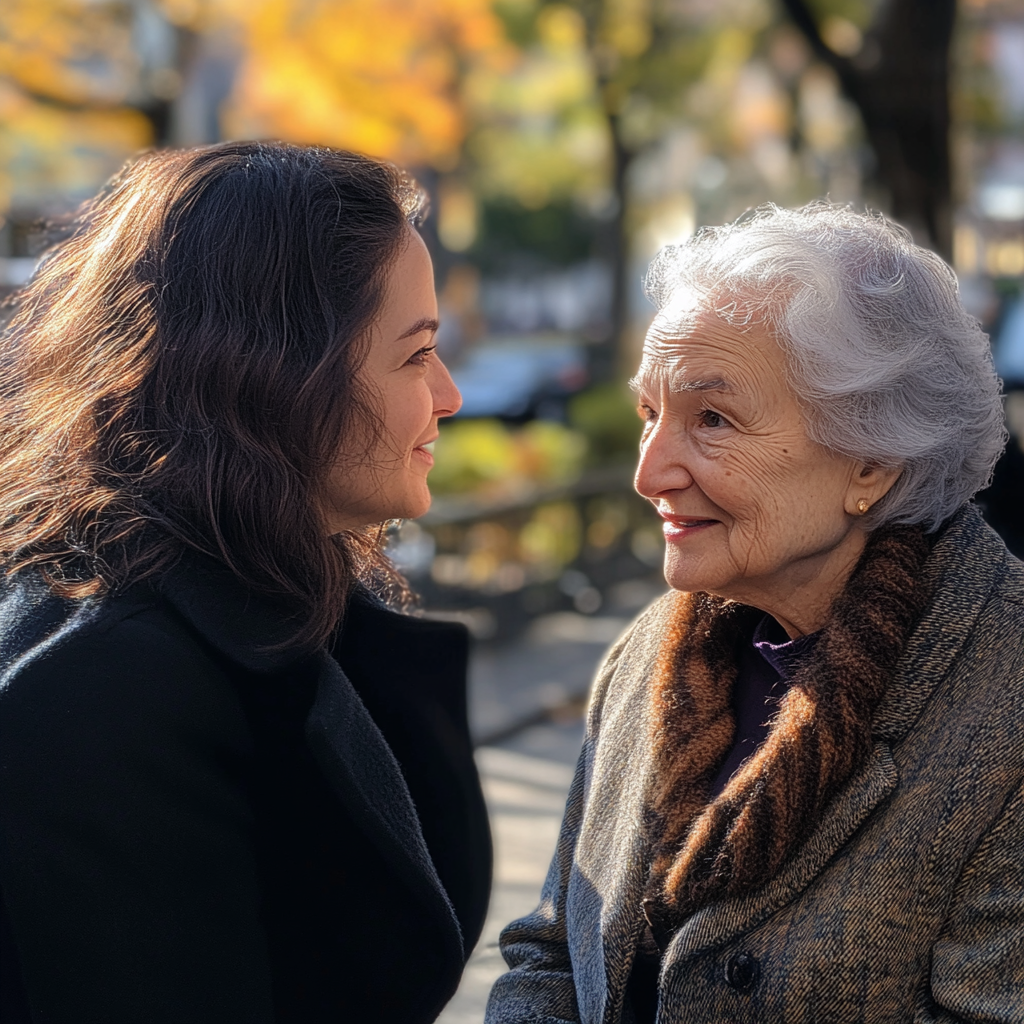 Women having a chat | Source: Midjourney