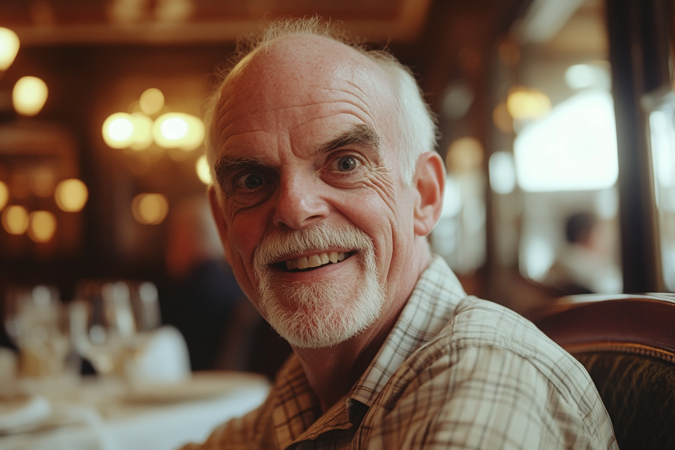 An older man in a restaurant | Source: Midjourney