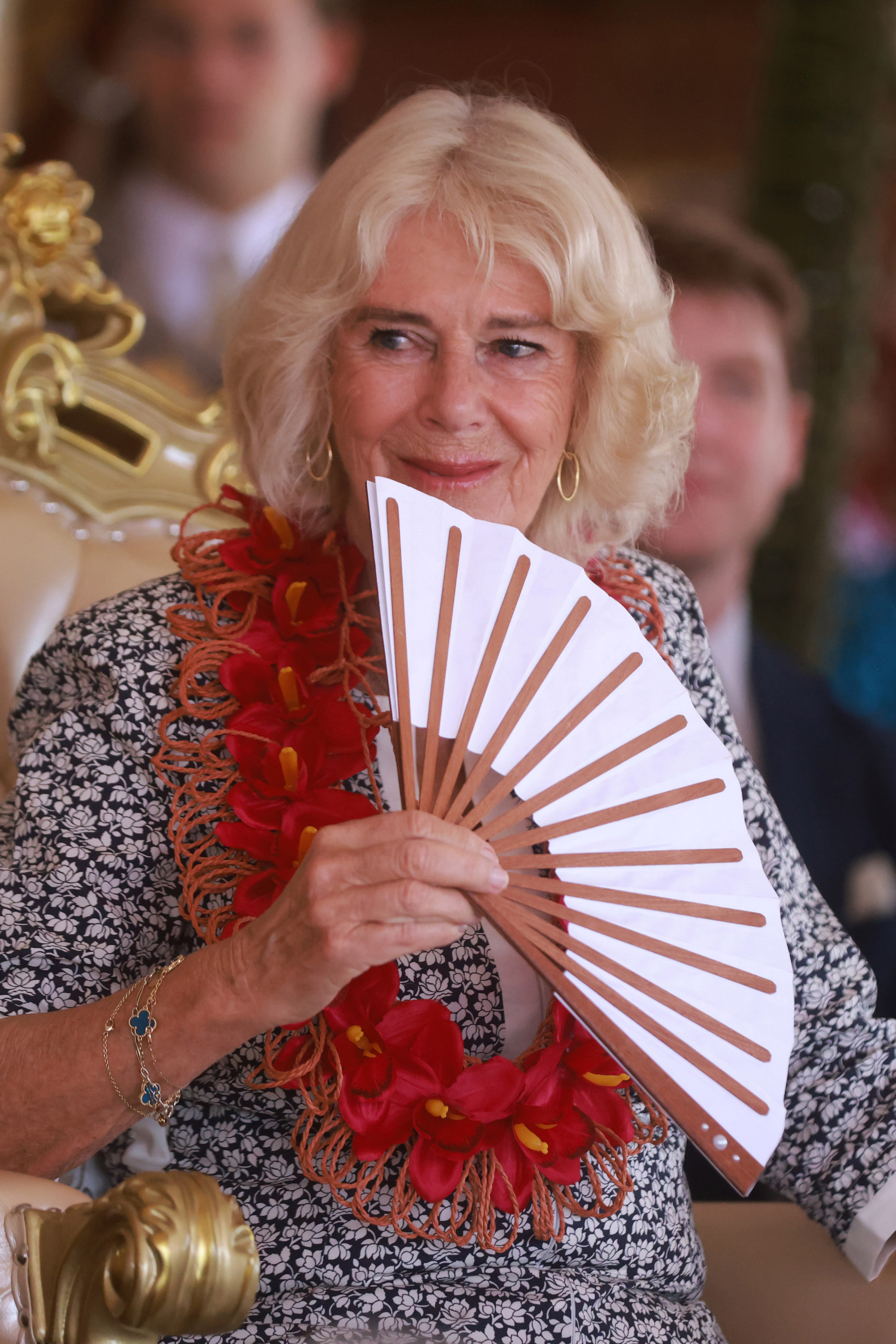 Queen Camilla during a royal visit to Australia and Samoa on October 26, 2024 | Source: Getty Images