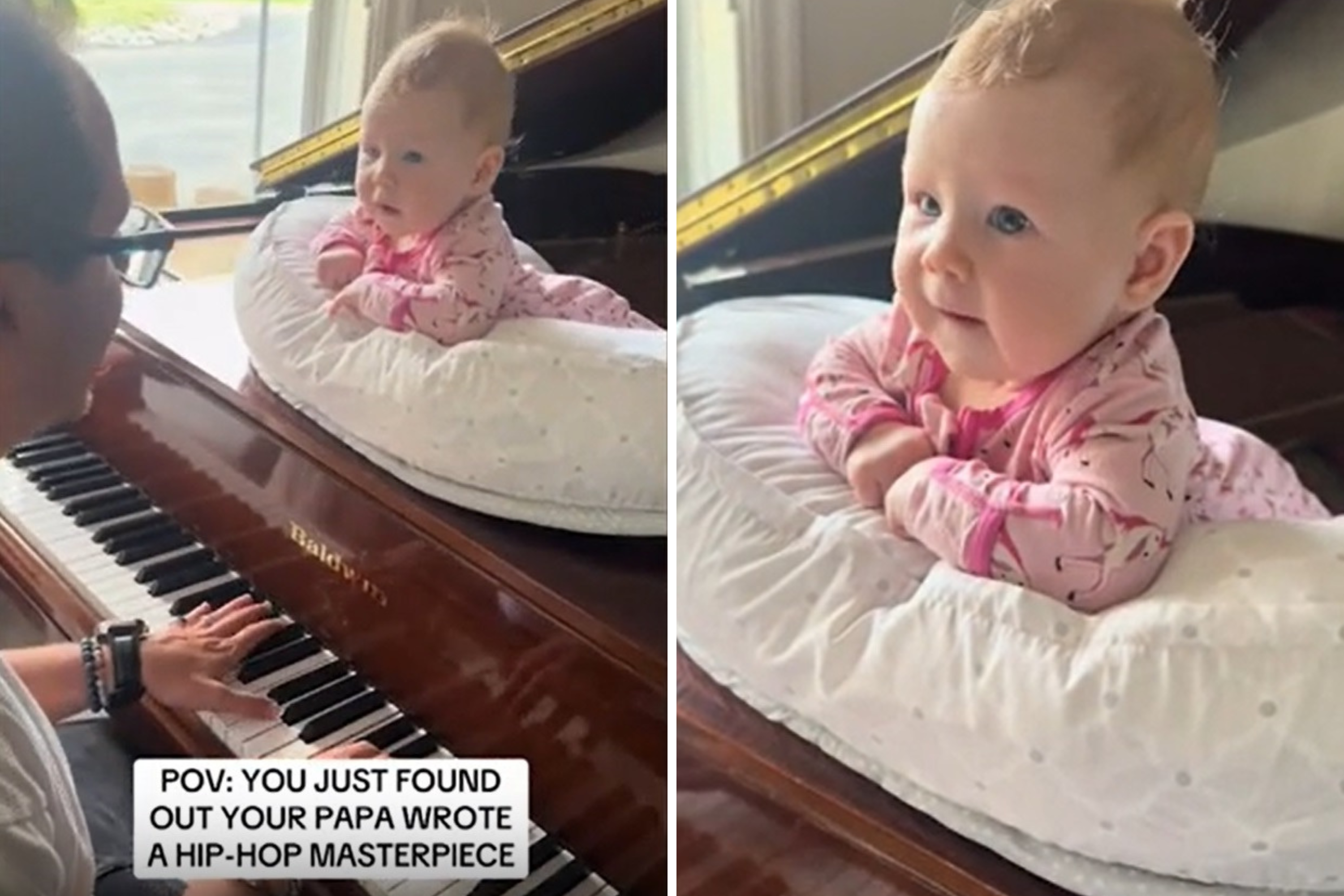 Baby on piano