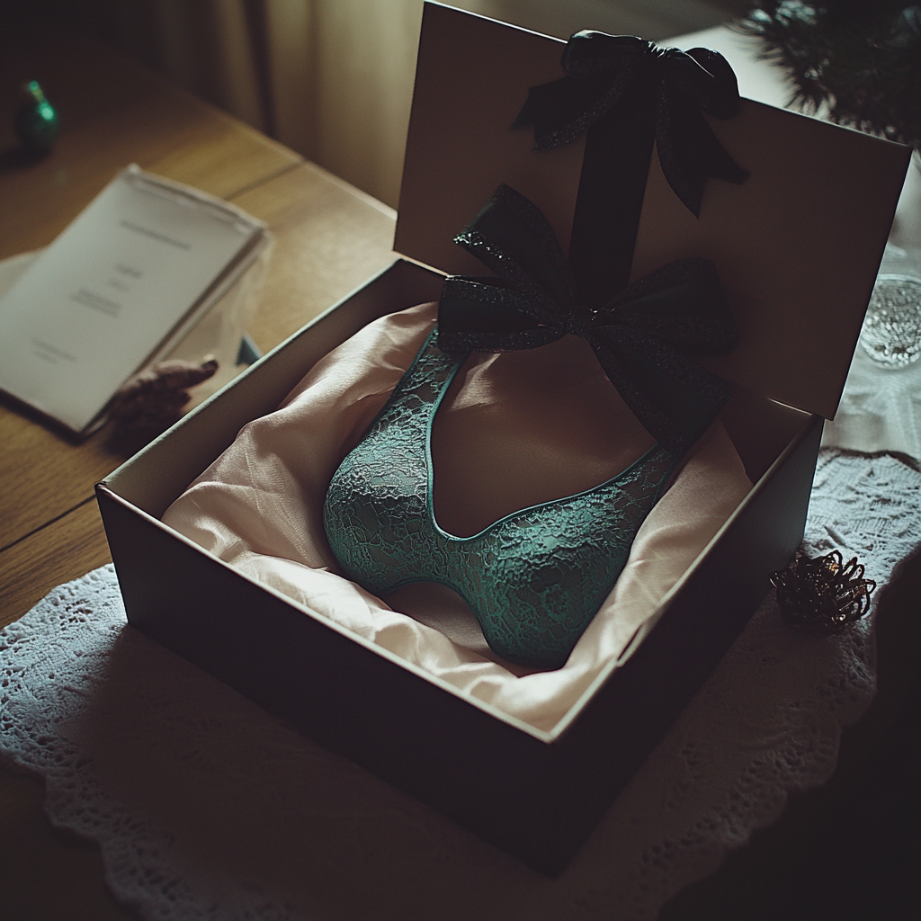 An undergarment in a box | Source: Midjourney