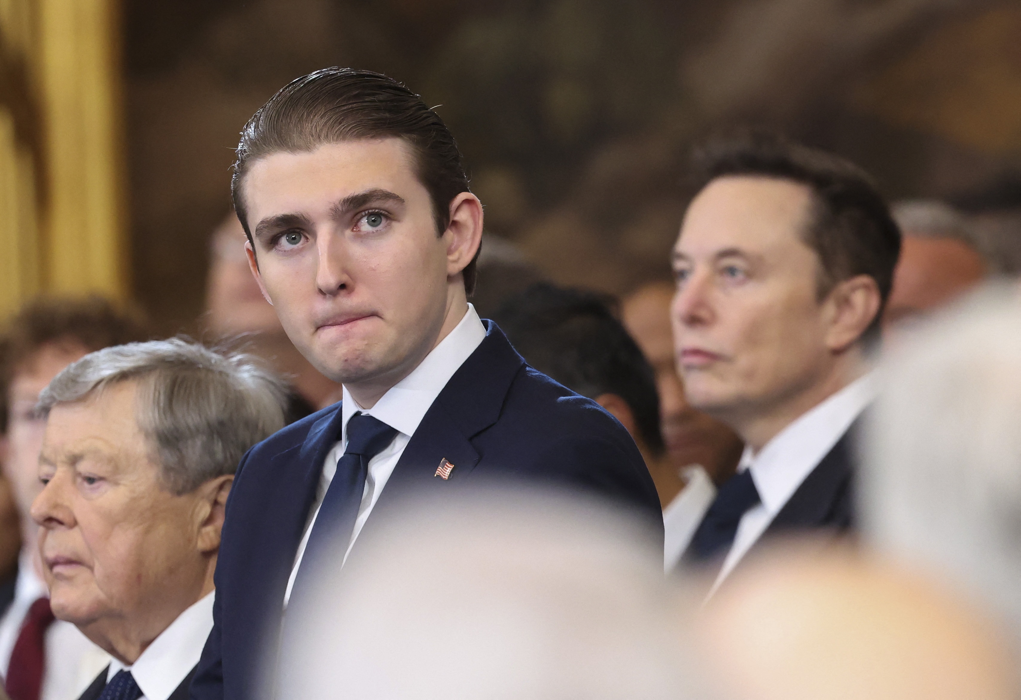 Barron Trump looks on ahead of the Presidential Inauguration of Donald Trump on January 20, 2025 | Source: Getty Images