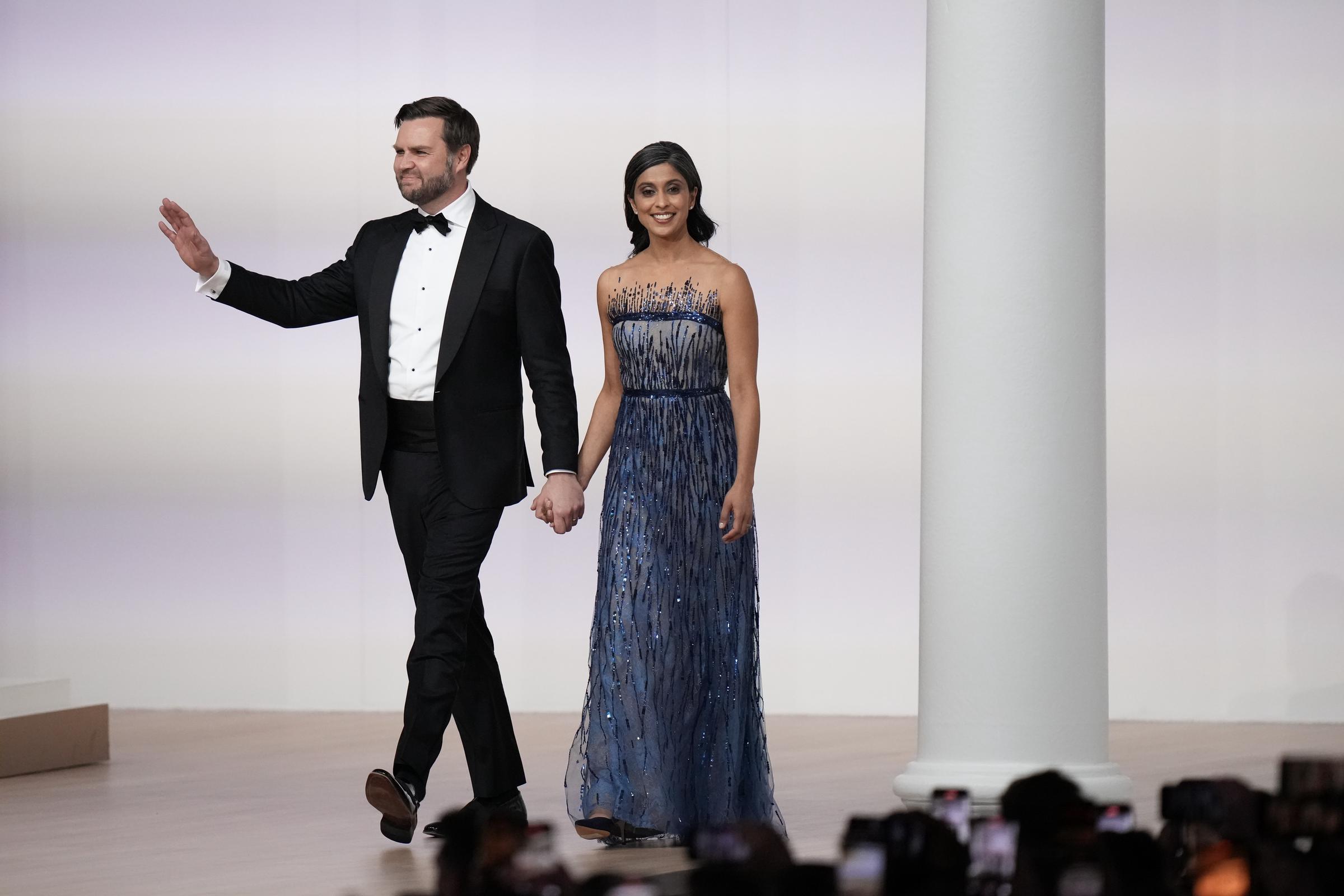 Vice President JD Vance and his wife Usha Vance attend the Commander-in-Chief Ball on January 20, 2025 in Washington, DC. | Source: Getty Images