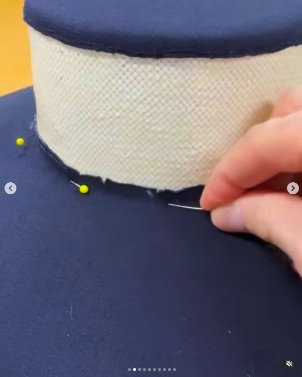 A screenshot from a video showing the creative process behind constructing Melania Trump's inauguration hat, posted on January 21, 2025. | Source: Instagram/ericjavits