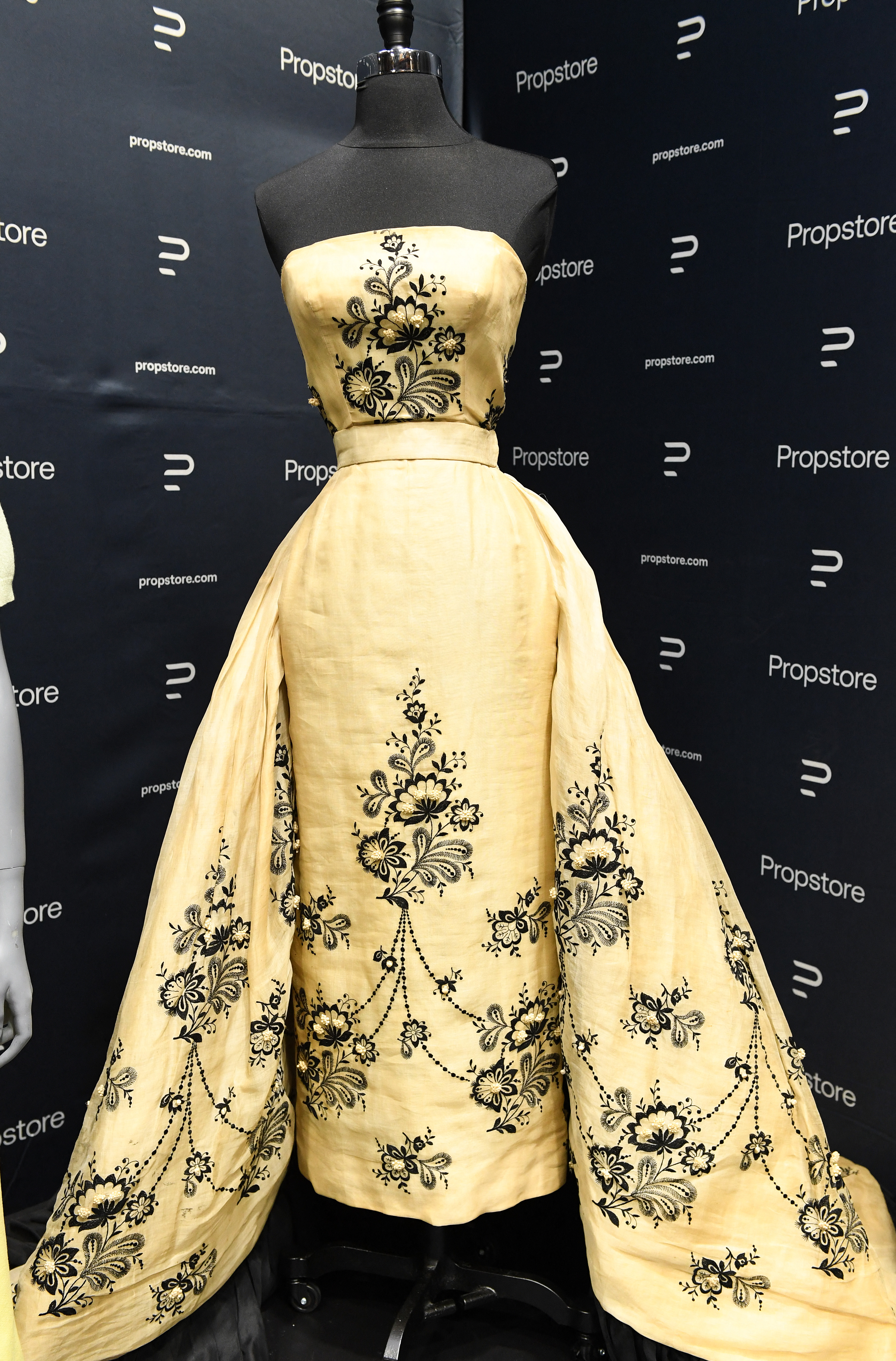 Sabrina Fairchild's (Audrey Hepburn) screened matched embroidered silk-organza gown from 