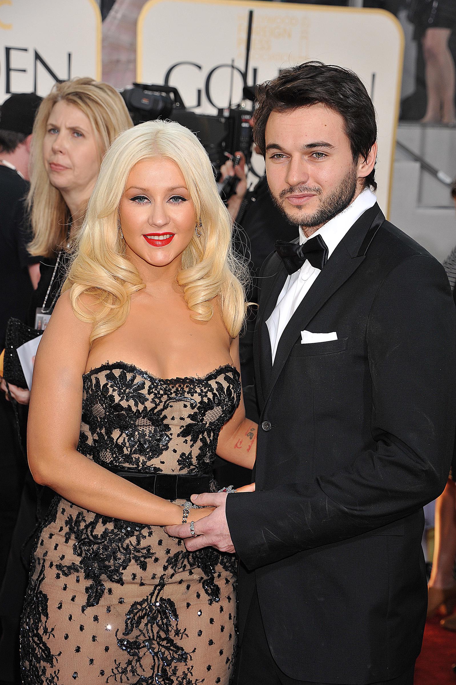 Christina Aguilera and Matthew Rutler at the 68th Golden Globe Awards in Beverly Hills, California in 2011. | Source: Getty Images