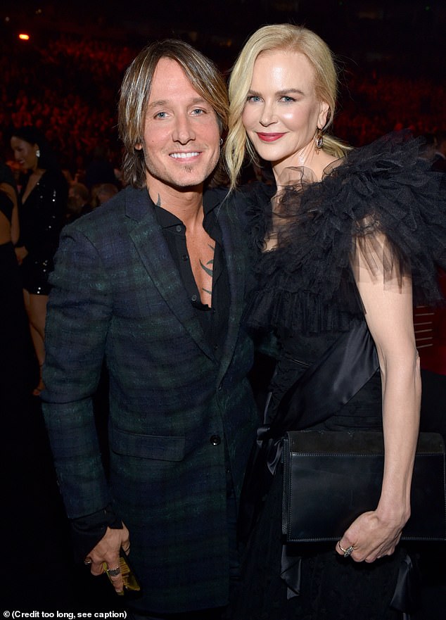 Winner: Nicole Kidman was once again by her husband Keith Urban's side as he won Entertainer of the Year at the 2018 Country Music Association Awards.