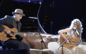 a-night-of-generations:-taylor-swift-and-james-taylor-perform-“fire-and-rain”-at-madison-square-garden