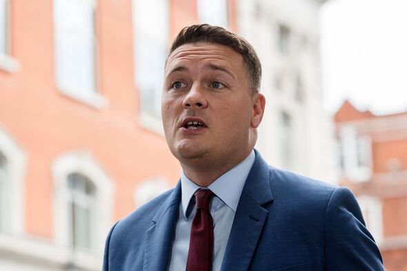 Wes Streeting speaks outside BBC
