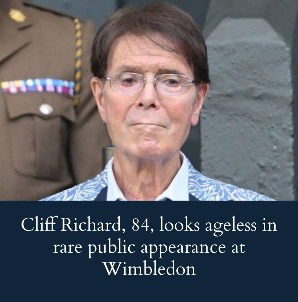 cliff-richard,-84,-stuns-wimbledon-fans-with-ageless-looks-in-rare-public-appearance