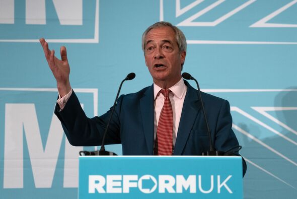 Nigel Farage Holds Reform UK Westminster Press Conference