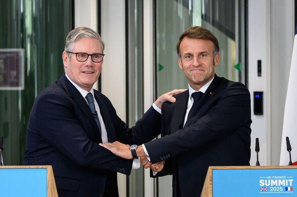 Sir Keir Starmer and Emmanuel Macron 